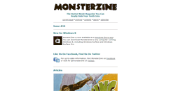 Desktop Screenshot of monsterzine.com